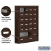 Salsbury Cell Phone Storage Locker - 7 Door High Unit (5 Inch Deep Compartments) - 20 A Doors and 4 B Doors - Bronze - Surface Mounted - Master Keyed Locks